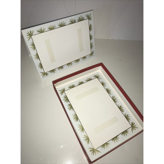 Crane Stationery 10 Seasons Greetings Photo Cards Lined Env Gold Foil Palmetto
