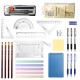 JOYSKY 26 PCS Maths Set GCSE Back to School Stationery Multicolor