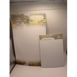 Cottage Garden Memo Pads Lot Watercolor Cottage Stationery Note Tablets