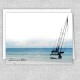 Sailboat on the Beach Personalized Note Cards - Stationery Set