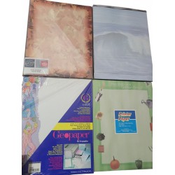 Stationery Paper Lot 8.5 x 11 Printer Paper Set Fall Leaves Waves Clowns Garden