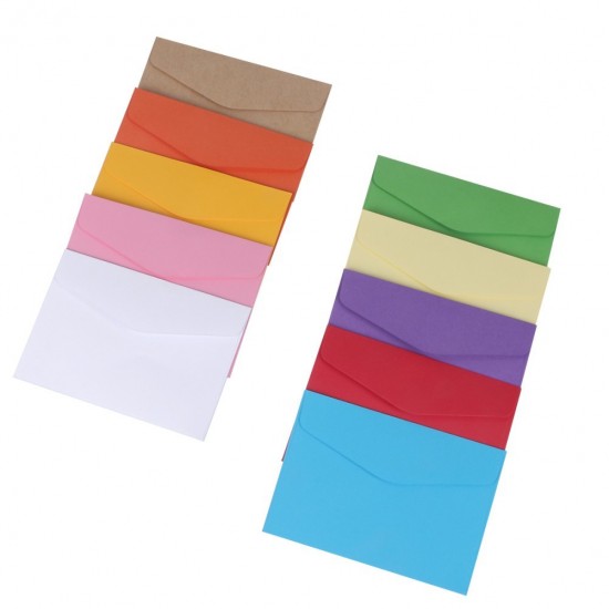 Stationery 60 Pcs Farbige Umschläge Postkartenumschläge Aus Bastelpapier Bastelumschläge