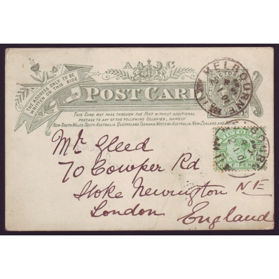 VICTORIA STATIONERY 1901 NEW YEAR NEW CENTURY