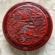 Red Lacquerware Stationery Set Ink Stone Suzuri Sumi Grinder Shodo Shuji