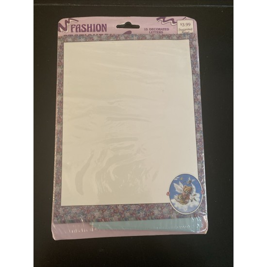 Angel Bears Stationery Pratt & Austin 15 decorated sheets new sealed