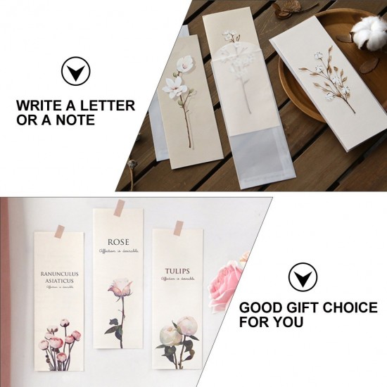 4 Sets Stationery Paper for Writing Letters Lined with Envelopes