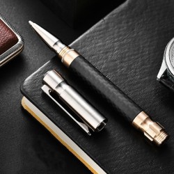 EDC Titanium Alloy Brass Pocket Ballpoint Pen Business Office Stationery Outdoor
