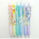 E317 Ballpoint Pens, Set of 6, Writing Instruments, Stationery, Black Pens, Flor