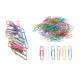 Pack of 100 28mm Paper Clips Assorted, Mixed Colours for Office Stationery