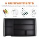 Desk Drawer Organizer, Office Metal Mesh Drawer Divider Organizer Tray with 6