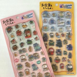 stationery and cherry gem stickers, set of 2